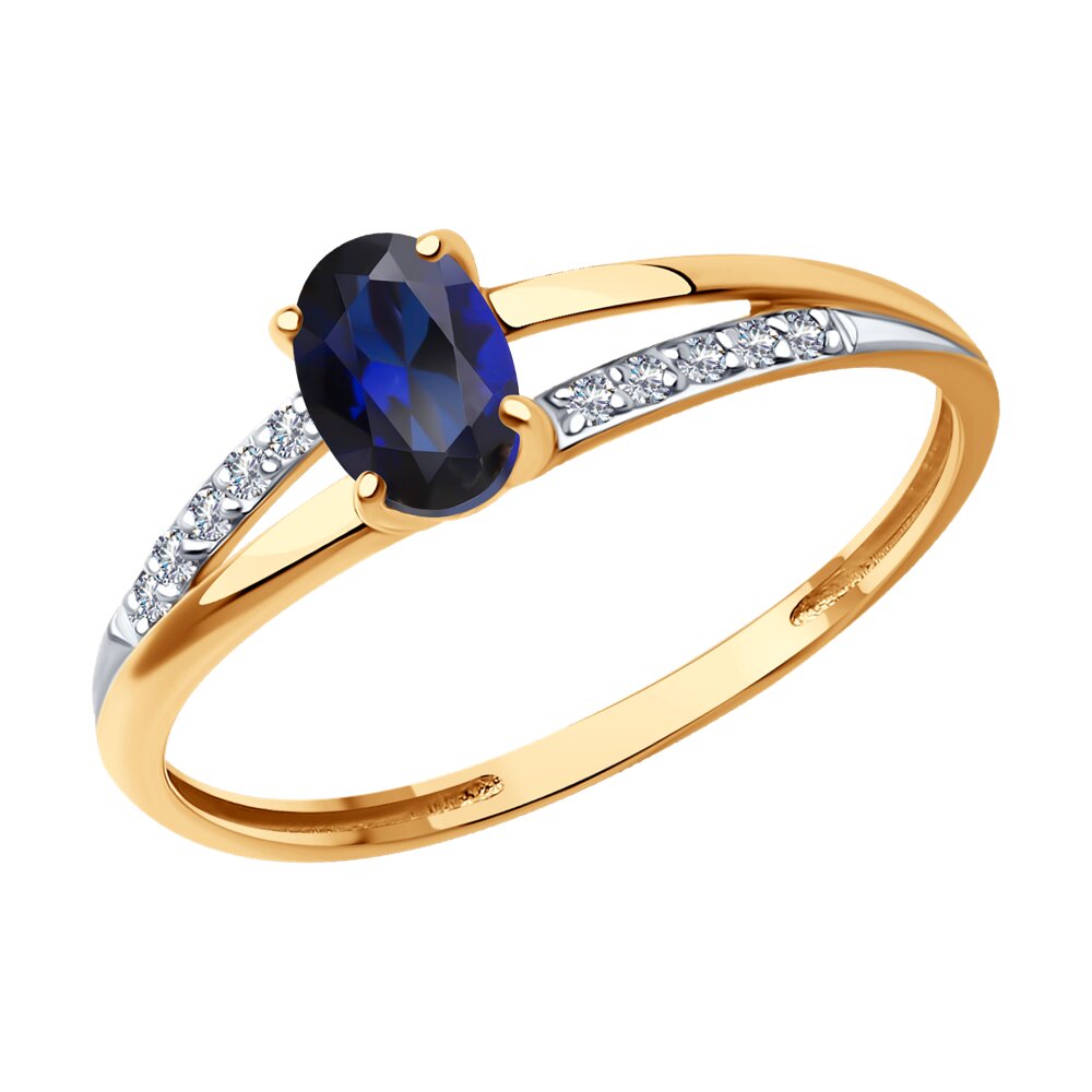 

Кольцо из красного золота с бриллиантом р. 18,5 SOKOLOV Diamonds 71-00244, 71-00244