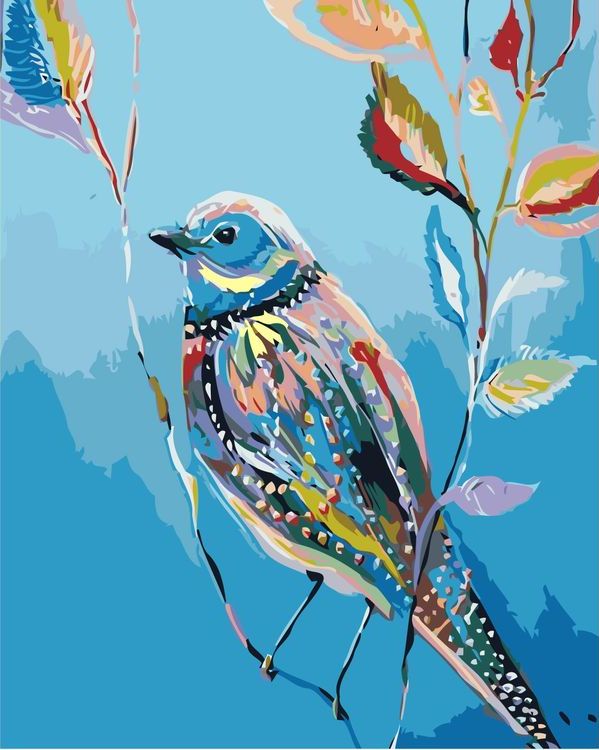 

Картина по номерам Живопись по Номерам Весенняя птица, 50x40, Весенняя птица