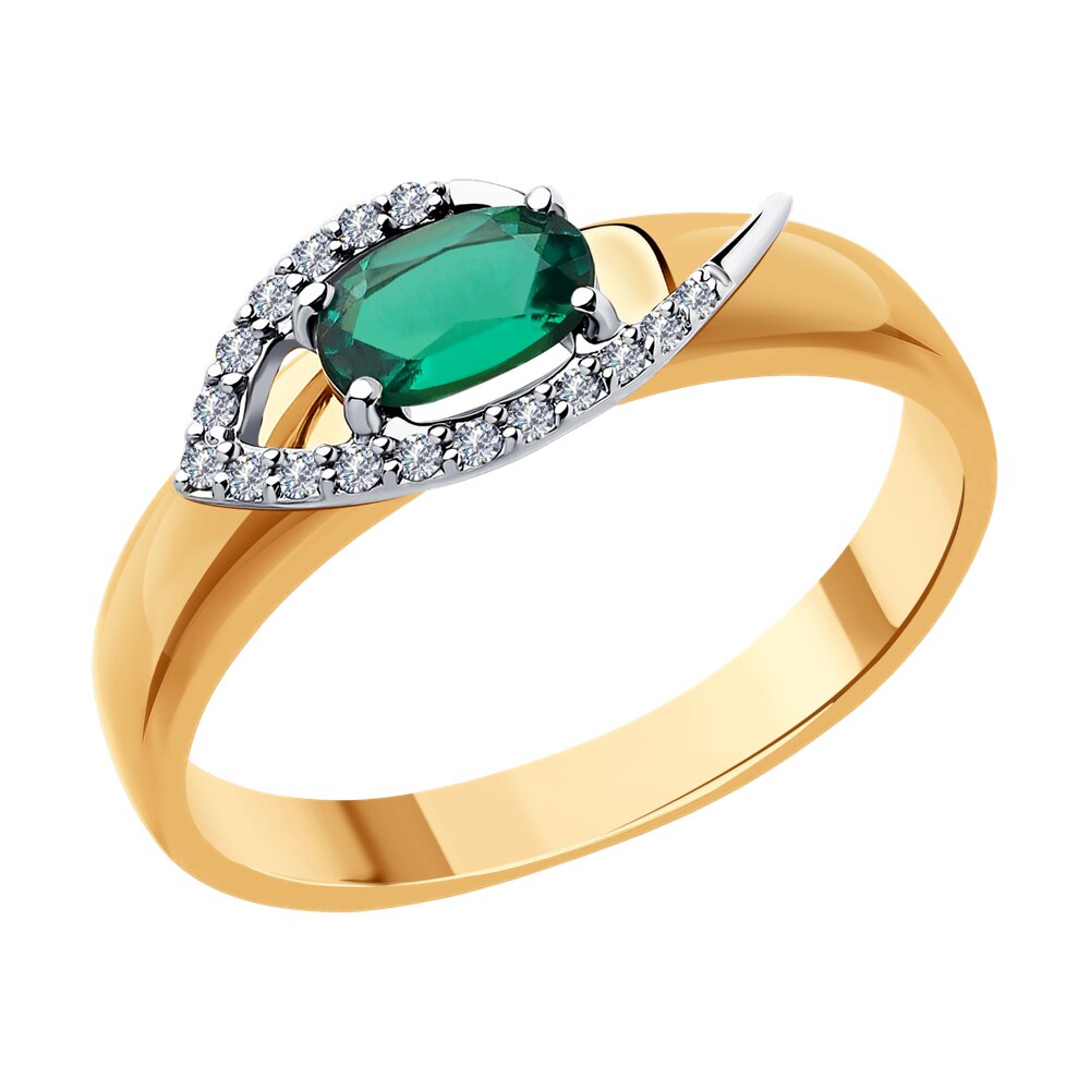 

Кольцо из комбинированного золота р. , SOKOLOV Diamonds 71-00156, бриллиант, 71-00156