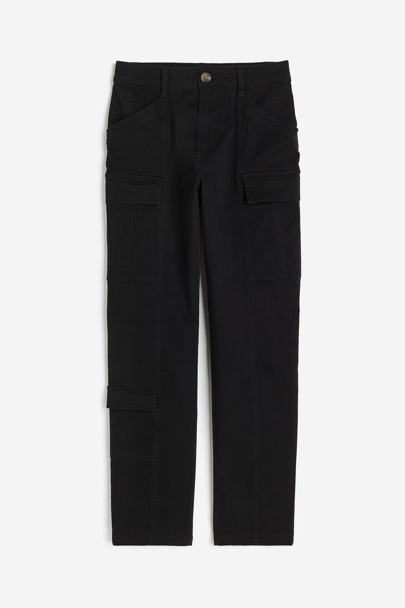 

Брюки женские H&M 1207080 черные 50 EU, Черный, 1207080