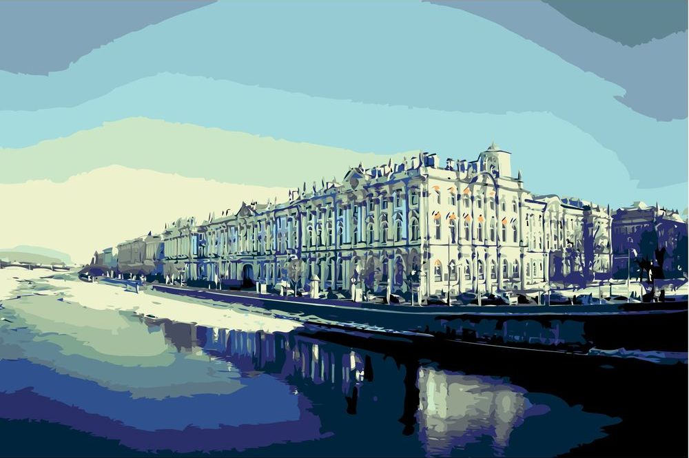 

Картина по номерам Живопись по Номерам Дом на набережной, 40x60, Дом на набережной