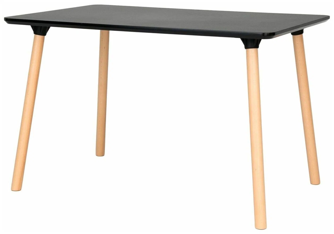 

Обеденный стол Morton 120х80 см меламин черный StoreForHome / PW-036-1-BLACK, Morton