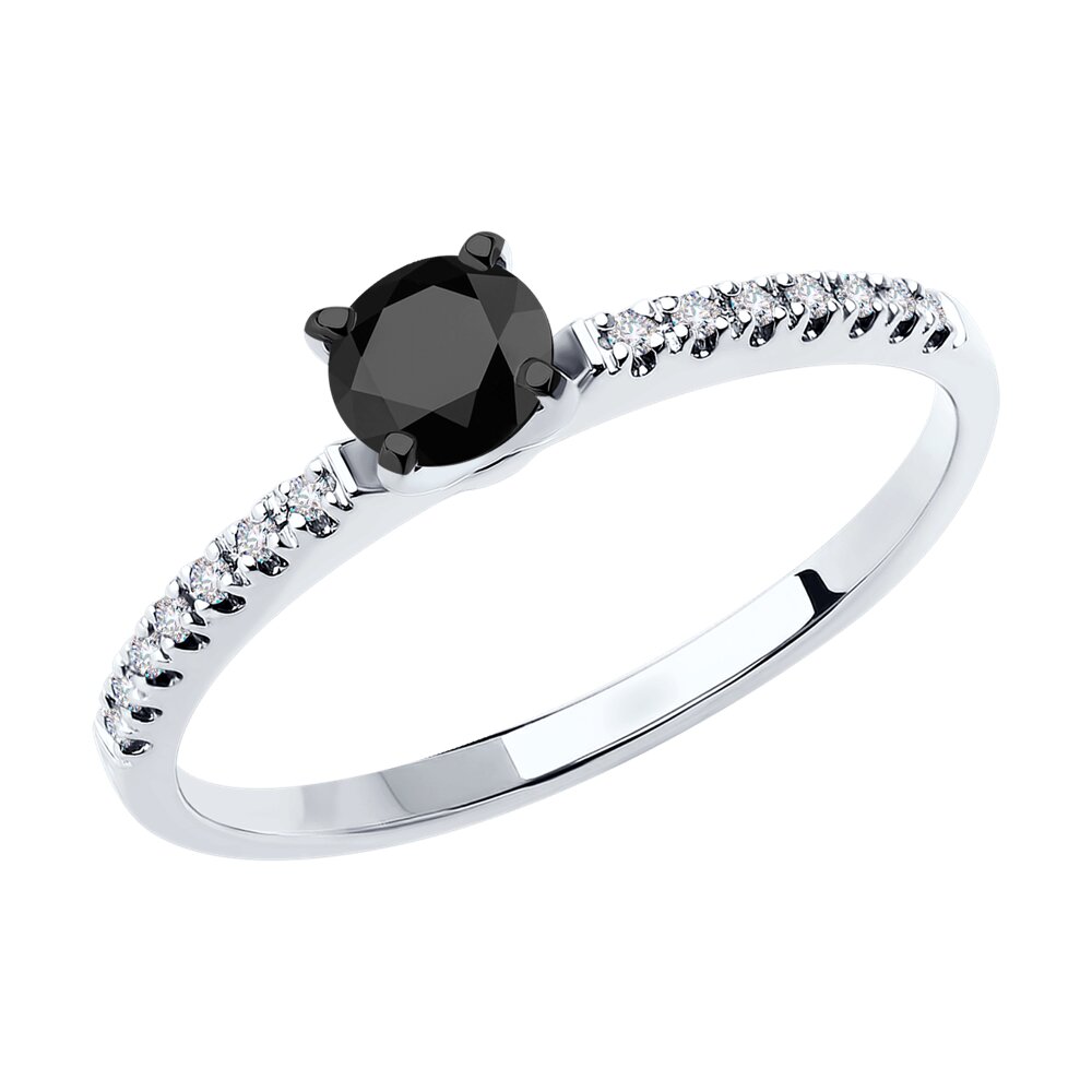 

Кольцо из белого золота с бриллиантом р.  SOKOLOV Diamonds 7010101-3, 7010101-3