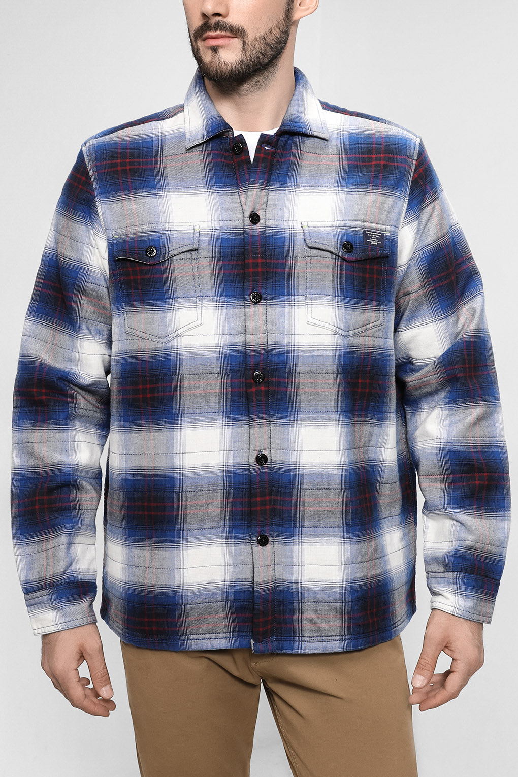 

Рубашка мужская LERROS 20O1285 синяя 2XL, 20O1285