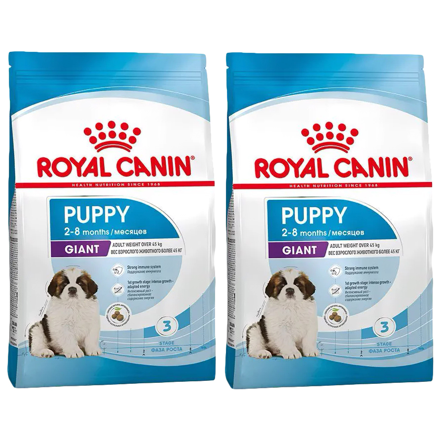 

Сухой корм для щенков ROYAL CANIN GIANT PUPPY для крупных пород, 2шт по 3,5кг