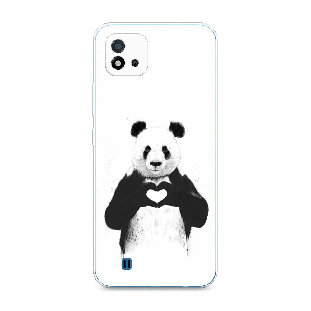

Чехол Awog на Realme C20 "Панда love", Разноцветный, 254850-10