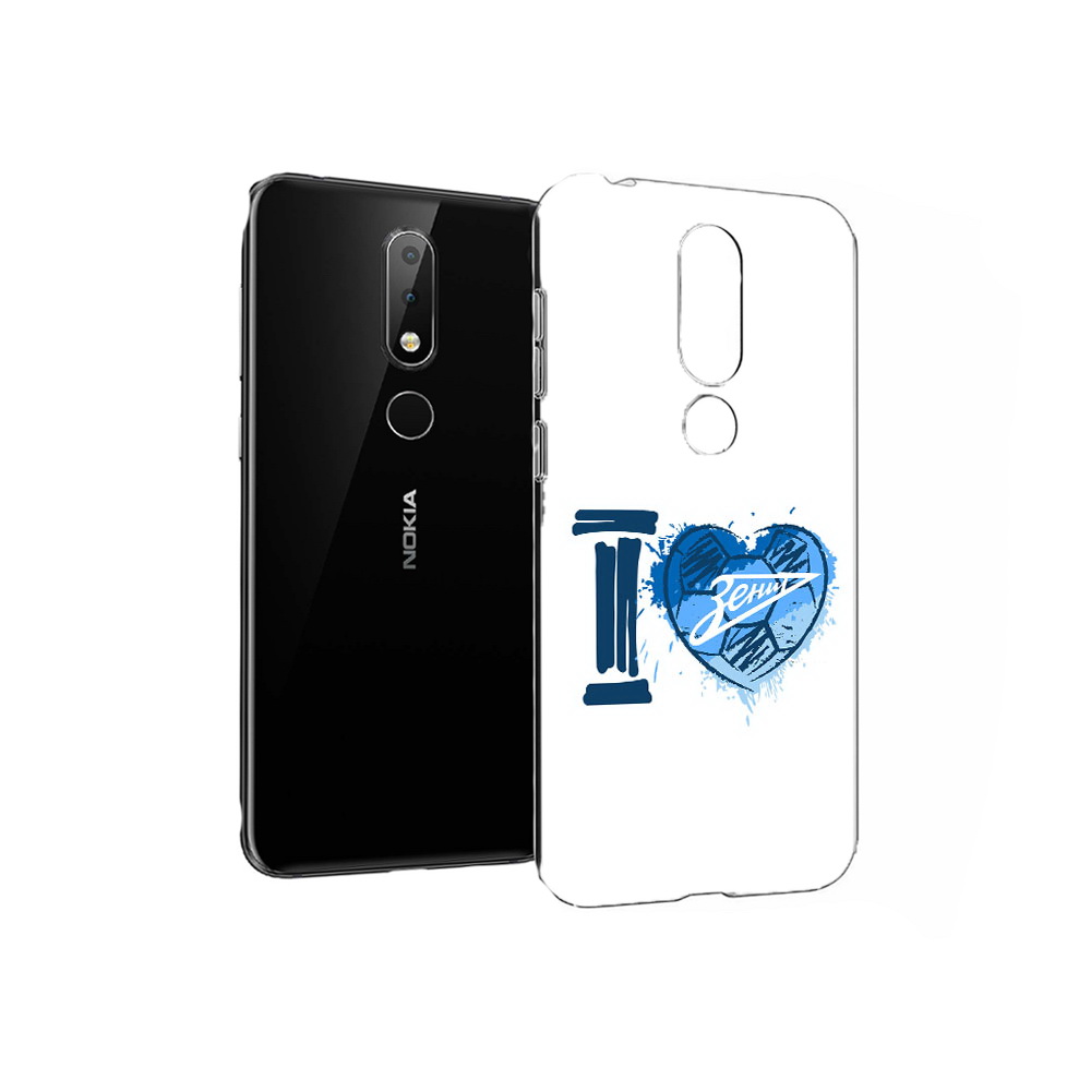 

Чехол MyPads Tocco для Nokia X6 ФК я люблю зенит (PT115295.99.186), Прозрачный, Tocco