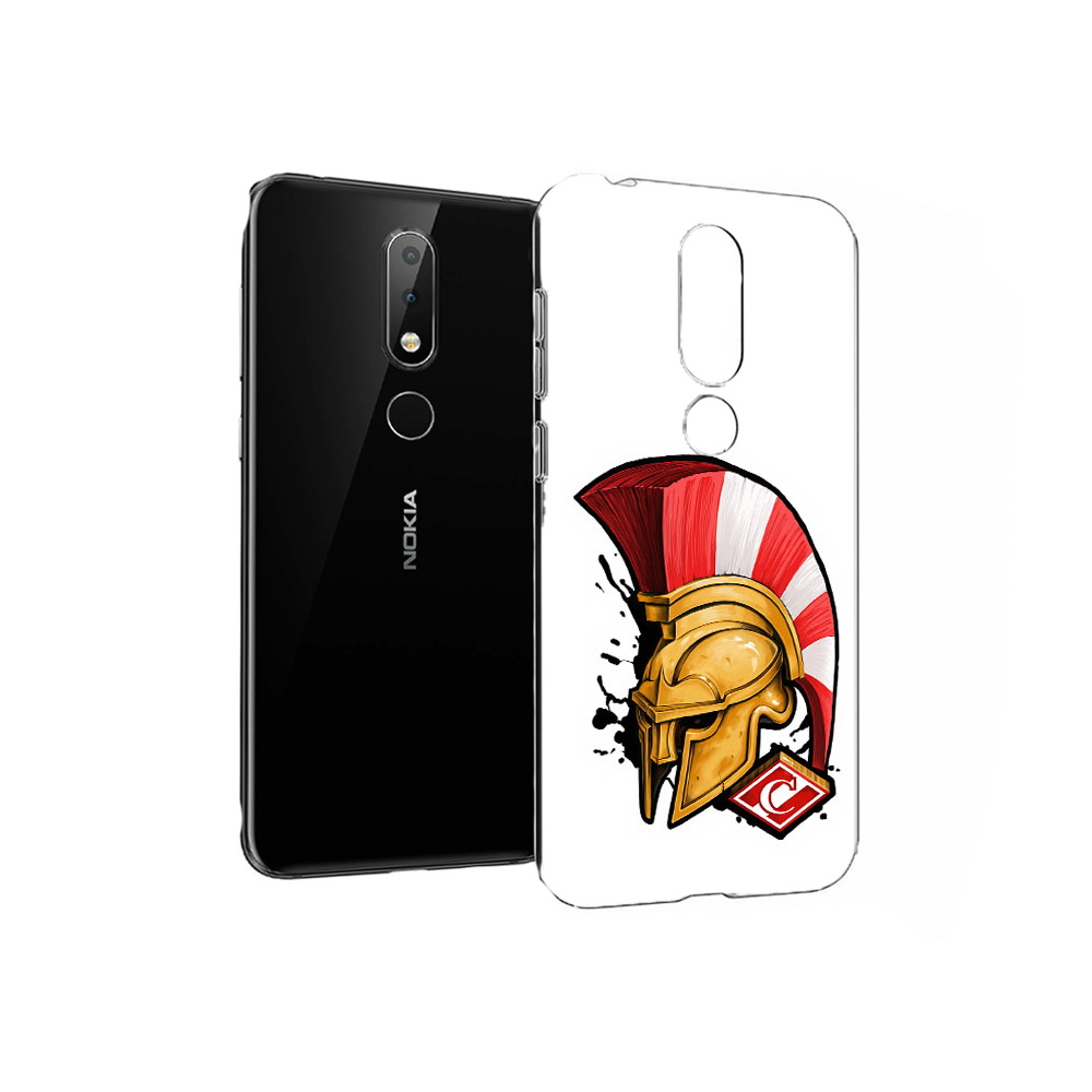 

Чехол MyPads Tocco для Nokia X6 ФК спартак шлем (PT115295.99.185), Прозрачный, Tocco