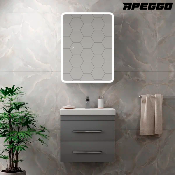 Зеркало-шкаф Apeggo Ornella Led 600х800 GG90381 19500₽