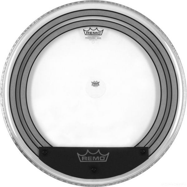 Remo Pw-1324-00 Bass, Powersonic, Clear, 24 пластик