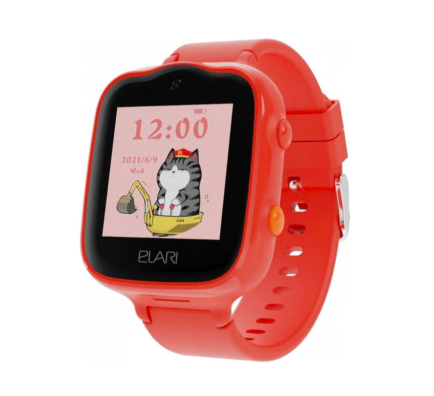 фото Умные часы elari kidphone 4g bubble red/rus