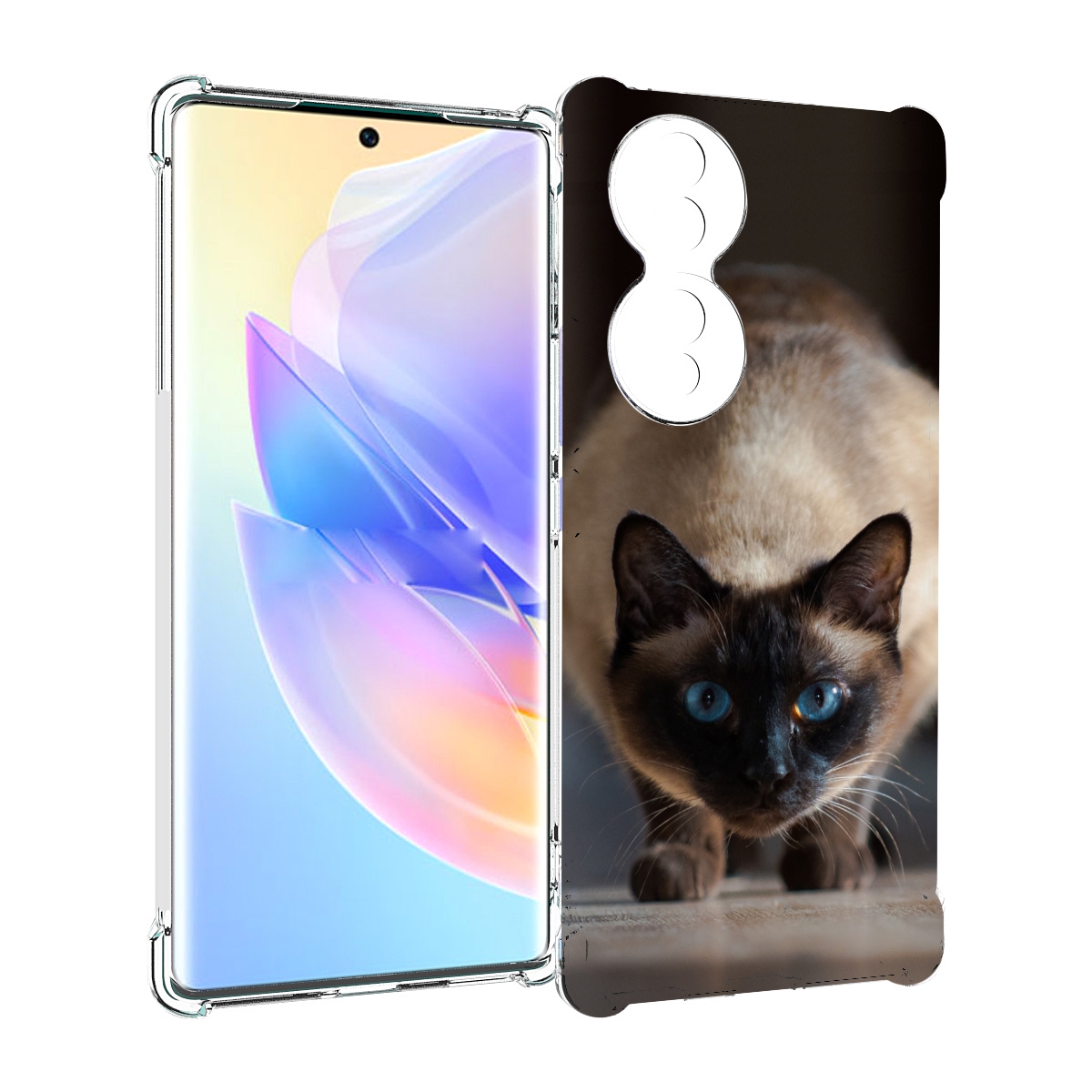 

Чехол MyPads кошка сиамская для Honor 70, Прозрачный, Tocco