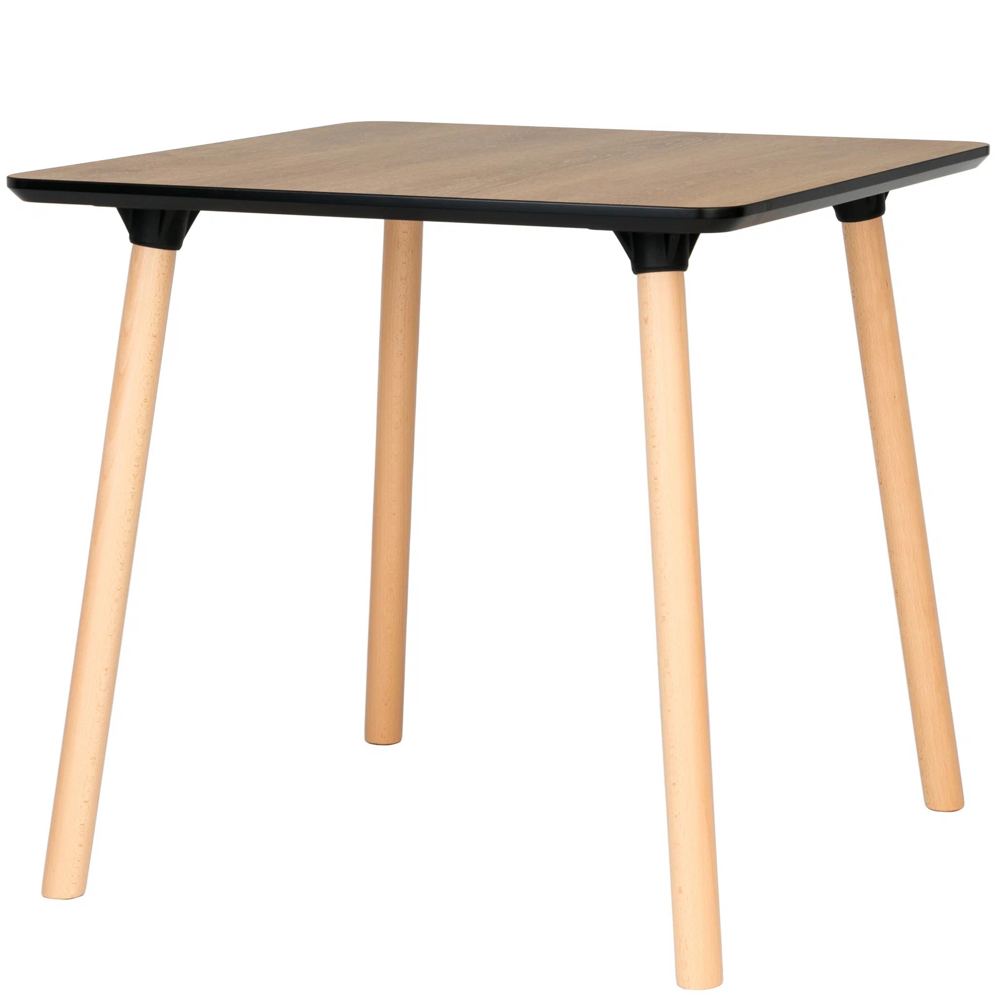 Обеденный стол Morton 80х80 см меламин орех StoreForHome / PW-036-WOOD