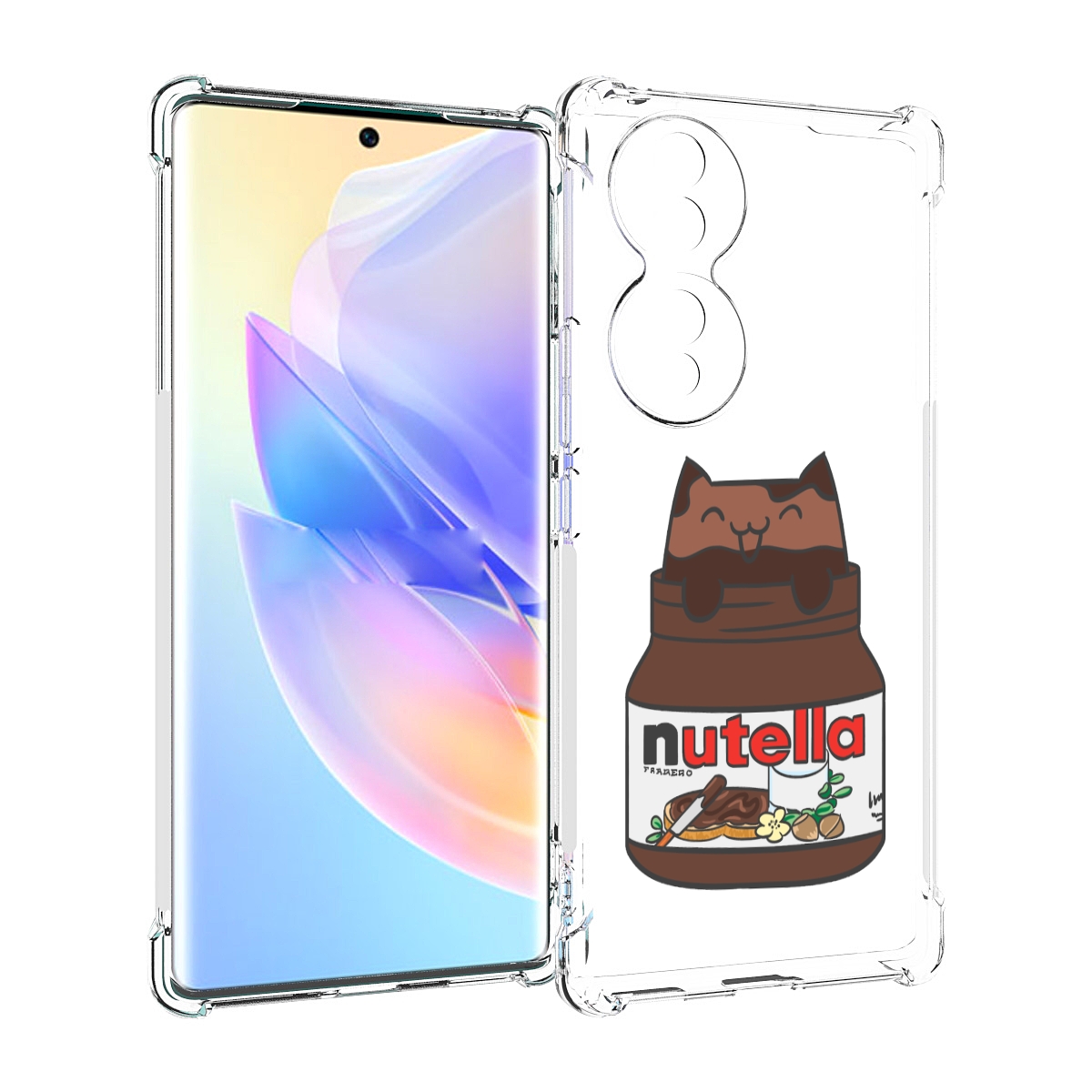 

Чехол MyPads кошечка-в-нутелле для Honor 70, Прозрачный, Tocco