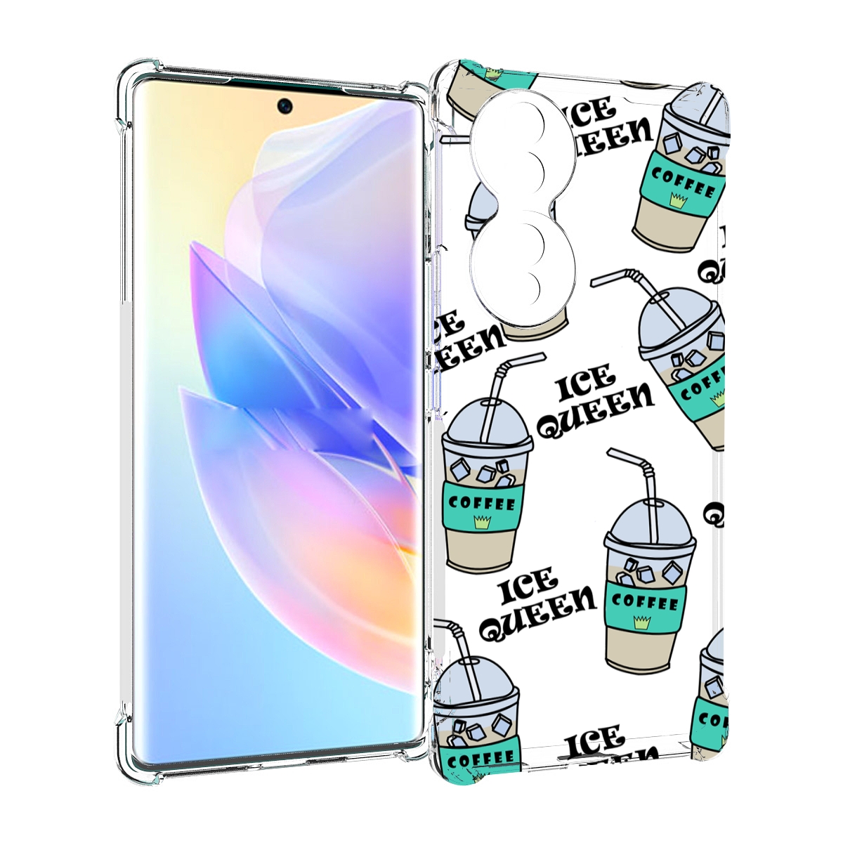 

Чехол MyPads кофе-с-льдом для Honor 70, Прозрачный, Tocco