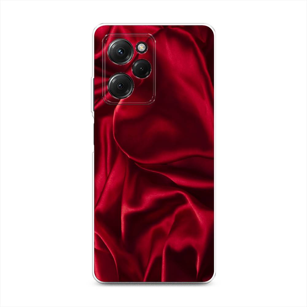 

Чехол Awog на Poco X5 Pro 5G "Текстура красный шелк", 318050-3