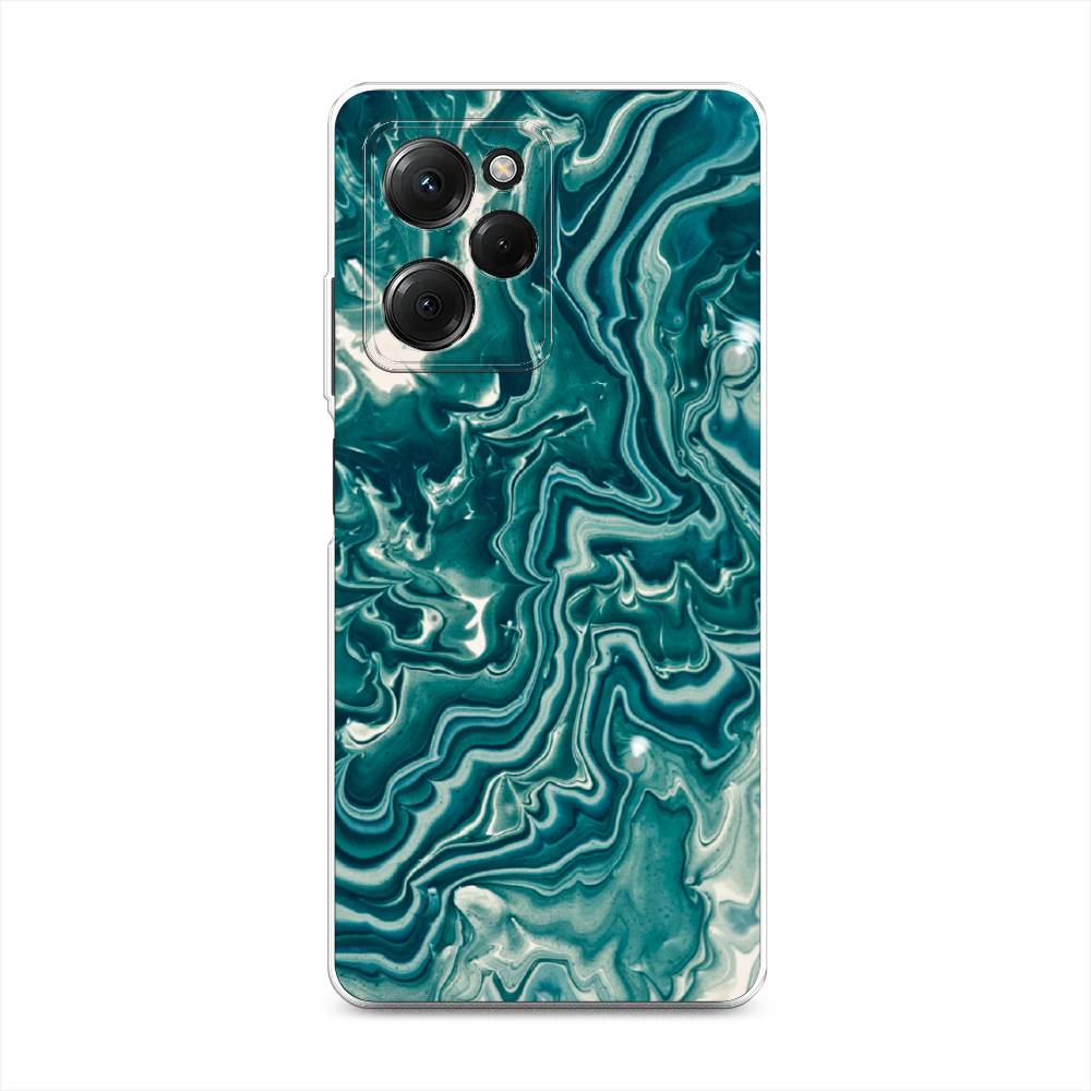 

Чехол Awog на Poco X5 Pro 5G "Минералы 4", Голубой, 318050-3