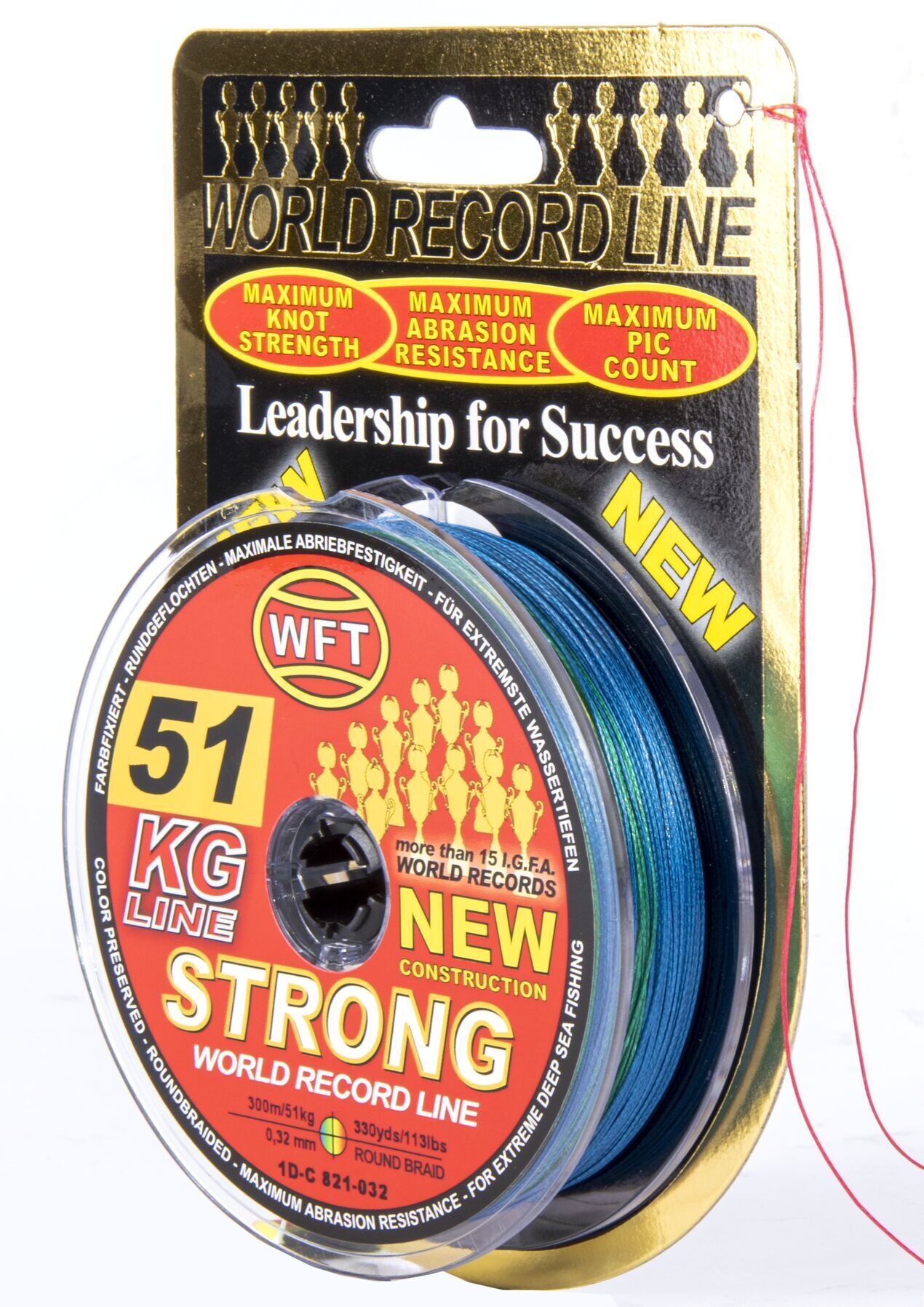 Рыболовная леска WFT Kg Strong 300 м, 0.32 мм Multicolor