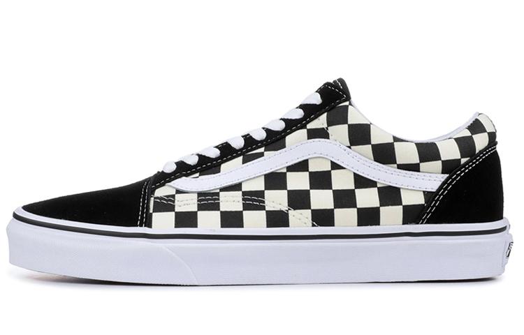 

Кеды унисекс Vans Old Skool black checkerboard черные 44 EU, Черный, Old Skool black checkerboard