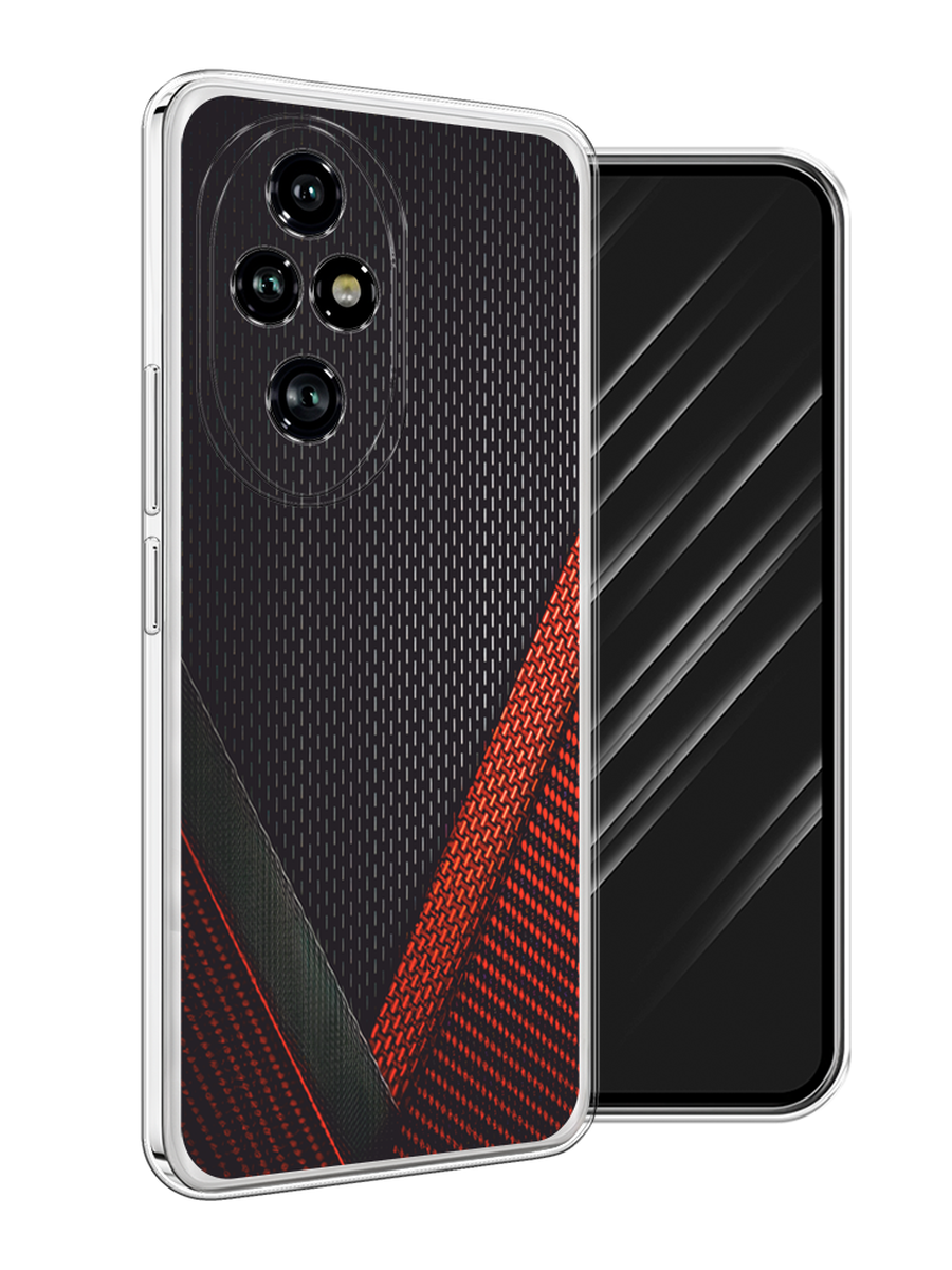 

Чехол Awog на Honor 200 Pro "Красный карбон", Черный;красный, 6124850-1