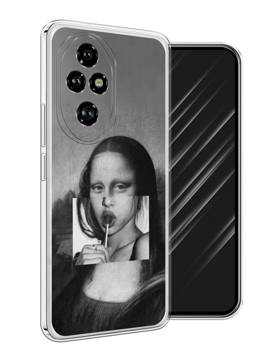 

Чехол Awog на Honor 200 Pro "Mona Lisa sucking lollipop", Серый, 6124850-1