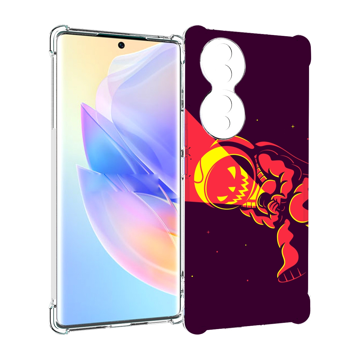 

Чехол MyPads космонавт-в-хеллуин для Honor 70, Прозрачный, Tocco