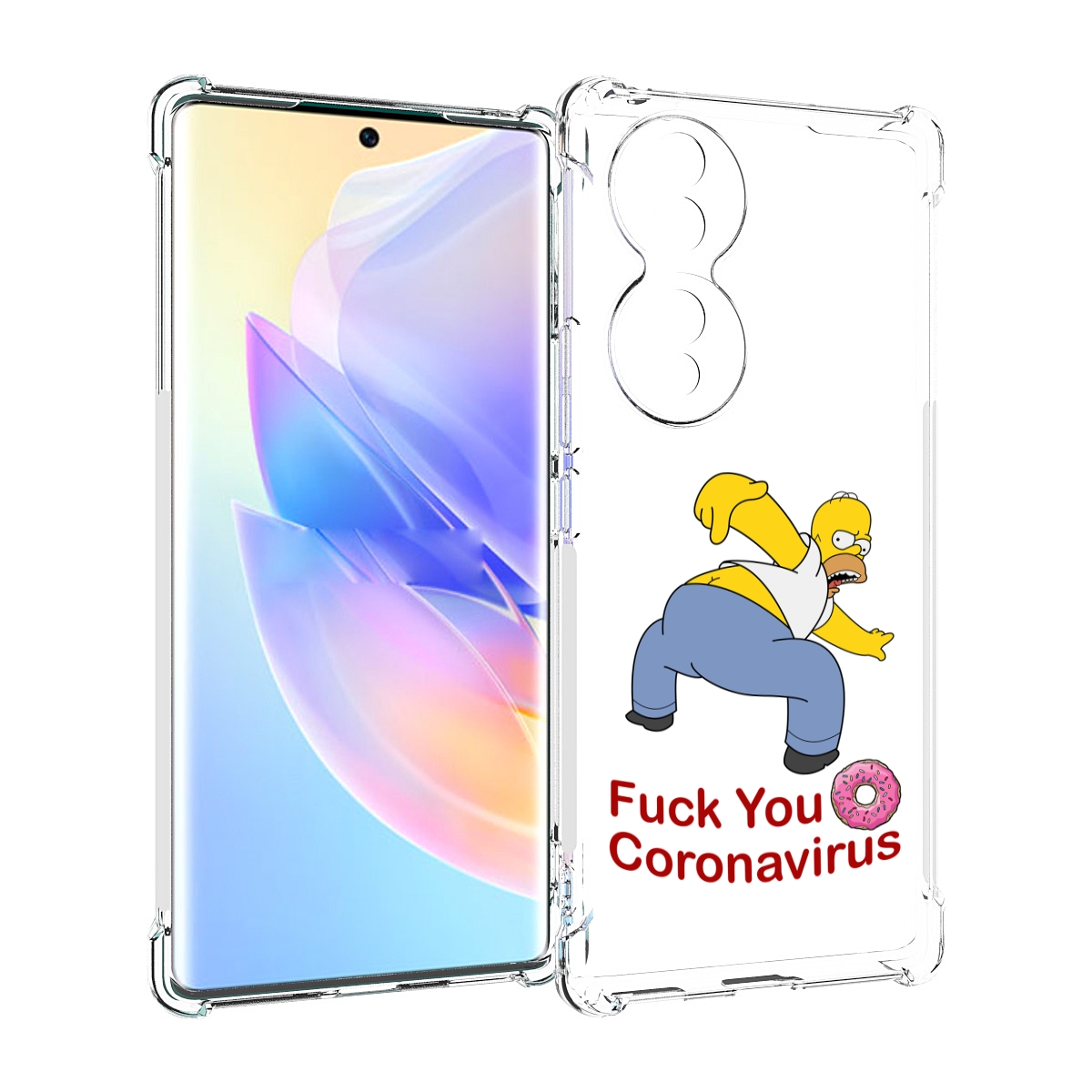 

Чехол MyPads корона-уходи для Honor 70, Прозрачный, Tocco