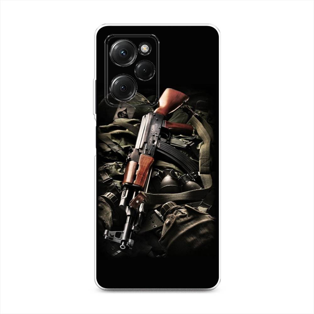

Чехол Awog на Poco X5 Pro 5G "Автомат", Черный;коричневый;серый, 318050-5