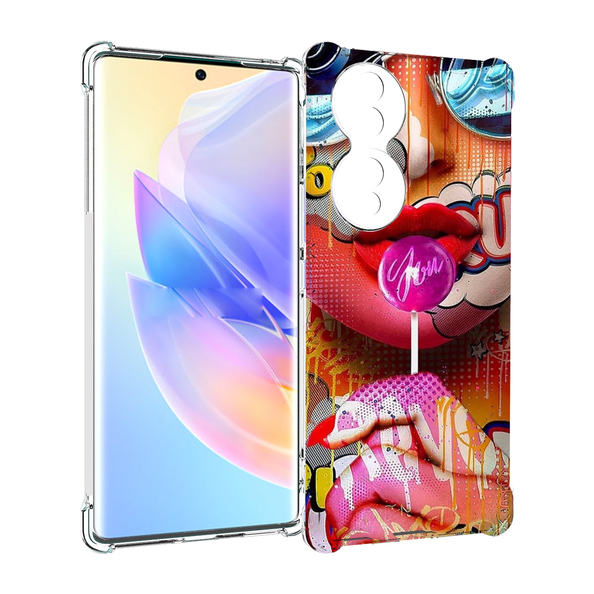 Чехол MyPads комикс-девушка женский для Honor 70