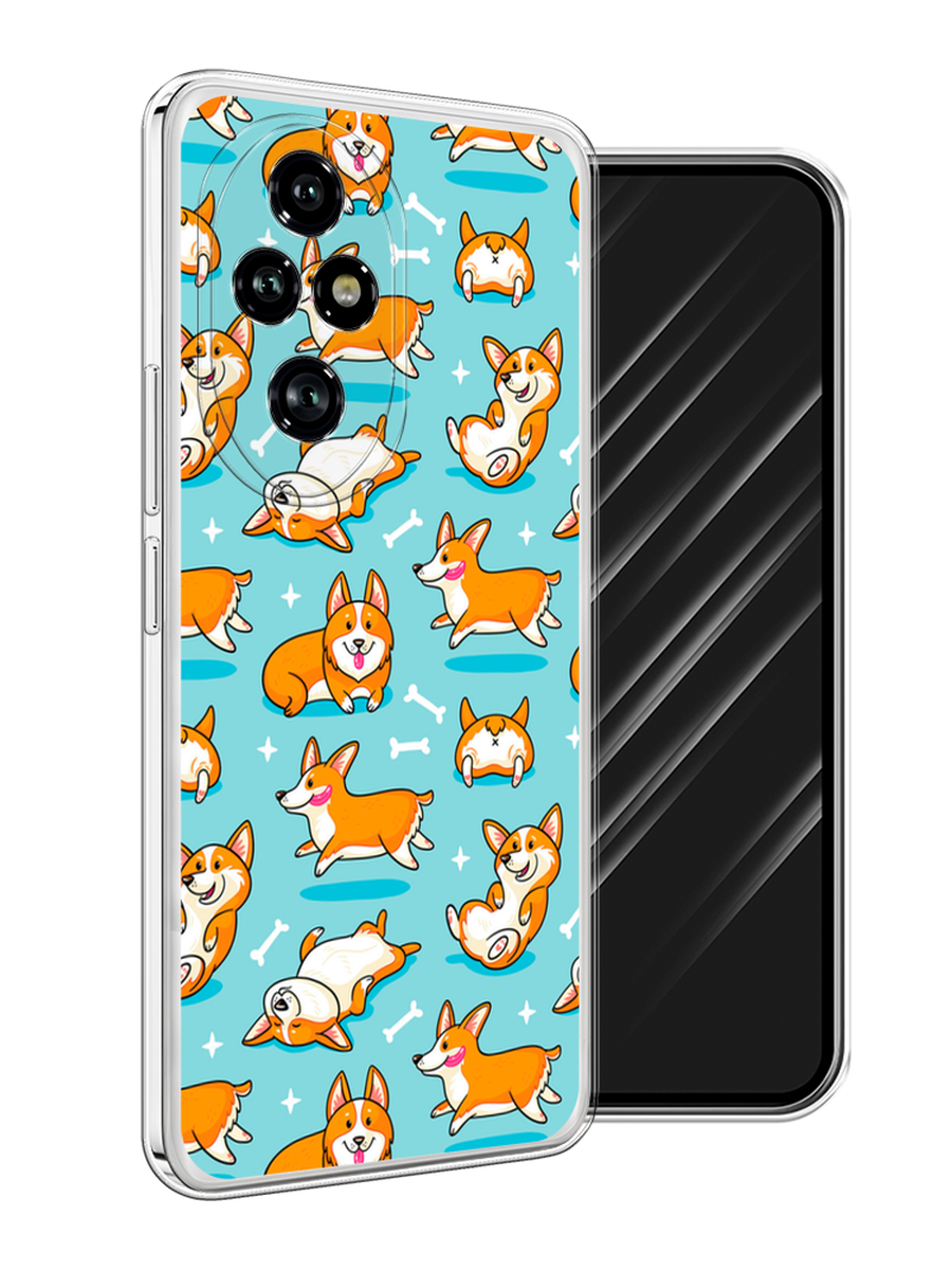 

Чехол Awog на Honor 200 Pro "Веселые корги", Коричневый, 6124850-1
