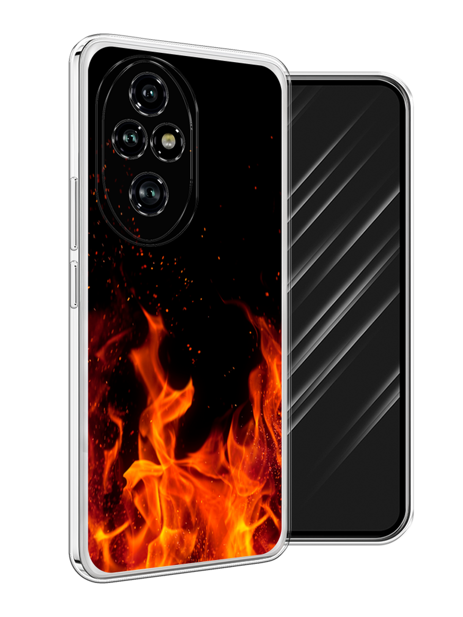 

Чехол Awog на Honor 200 Pro "Все в огне", Оранжевый;черный, 6124850-1