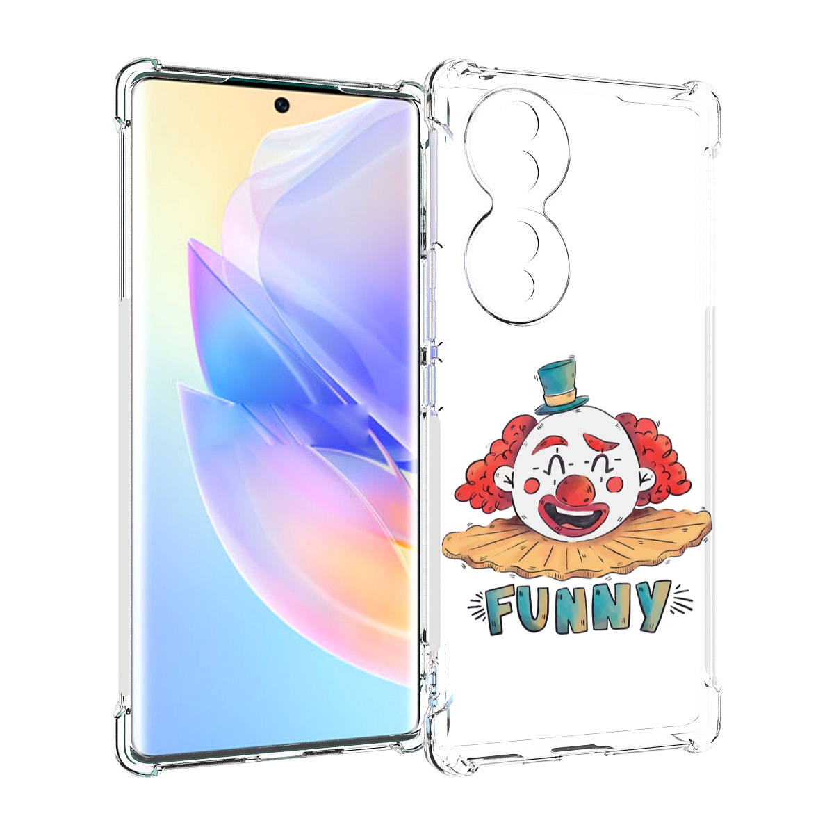 

Чехол MyPads клоун-смешной для Honor 70, Прозрачный, Tocco