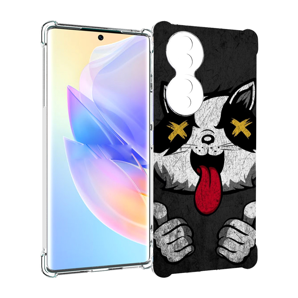 

Чехол MyPads классный зверек для Honor 70, Прозрачный, Tocco