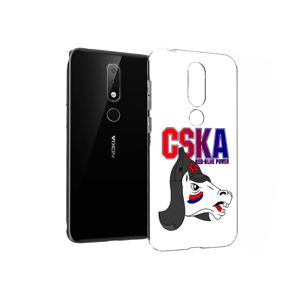 

Чехол MyPads Tocco для Nokia X6 ФК ЦСК лошадка россия (PT115295.99.179), Прозрачный, Tocco