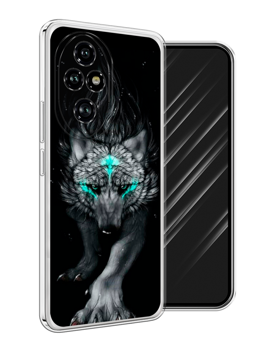 

Чехол Awog на Honor 200 Pro "Волшебный волк", Черный;серый, 6124850-1