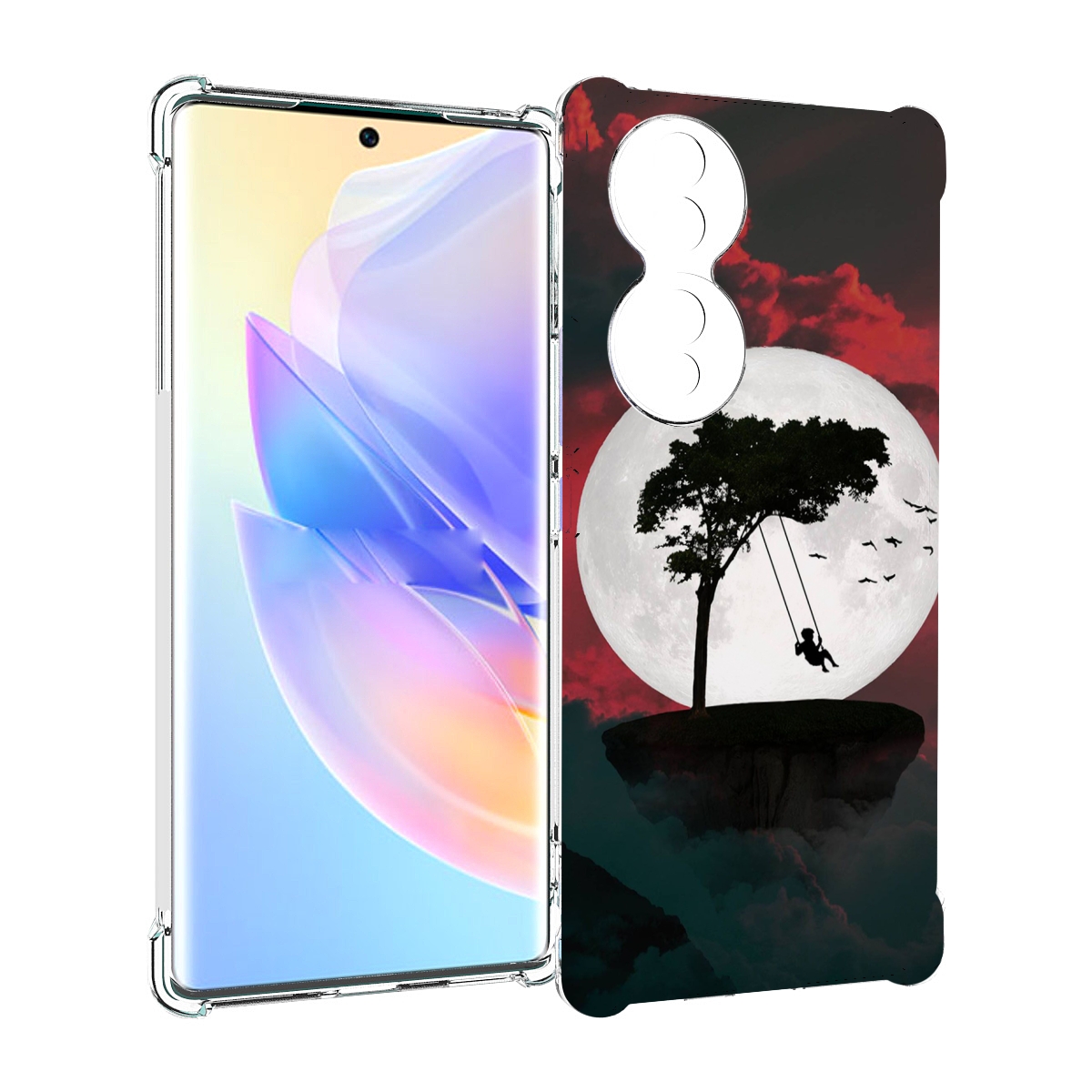 

Чехол MyPads качели-над-пропастью для Honor 70, Прозрачный, Tocco