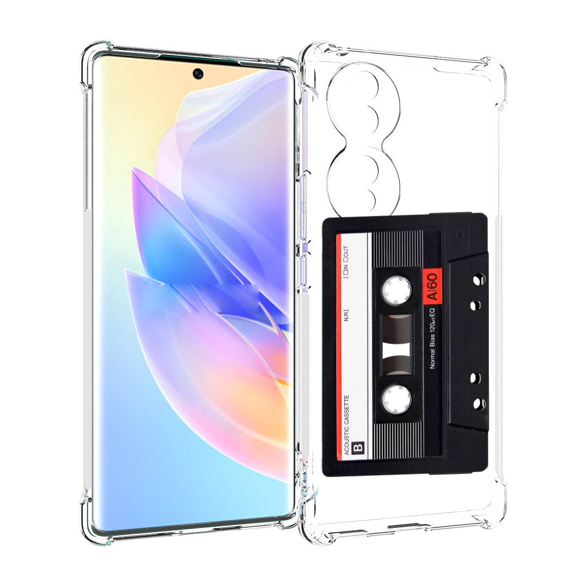 

Чехол MyPads касета для Honor 70, Прозрачный, Tocco