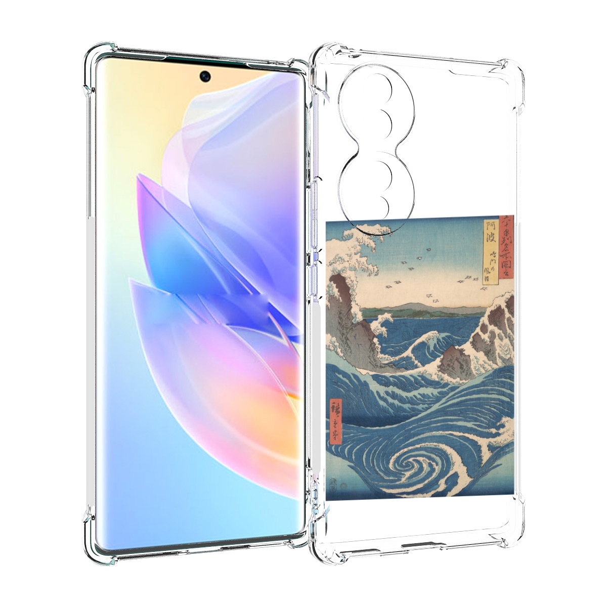 

Чехол MyPads картинка волны водоворот для Honor 70, Прозрачный, Tocco