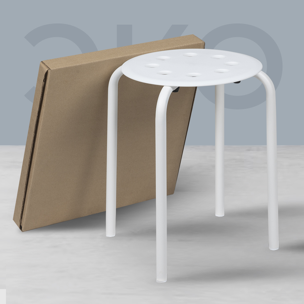 Табурет Фортресс ЭКО, белый