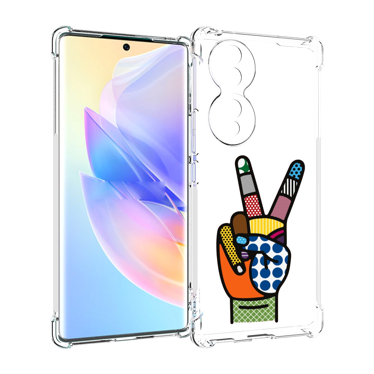 

Чехол MyPads йоу пальчики для Honor 70, Прозрачный, Tocco