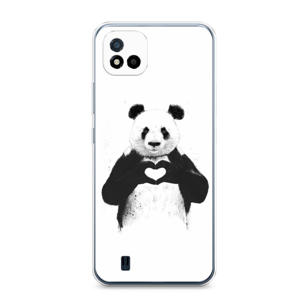 

Чехол Awog на Realme C11 (2021) "Панда love", Разноцветный, 257550-10