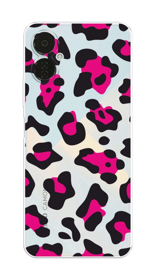 

Чехол на Tecno Camon 19 Neo "Pink cow spots", Черный;розовый, 302350-1