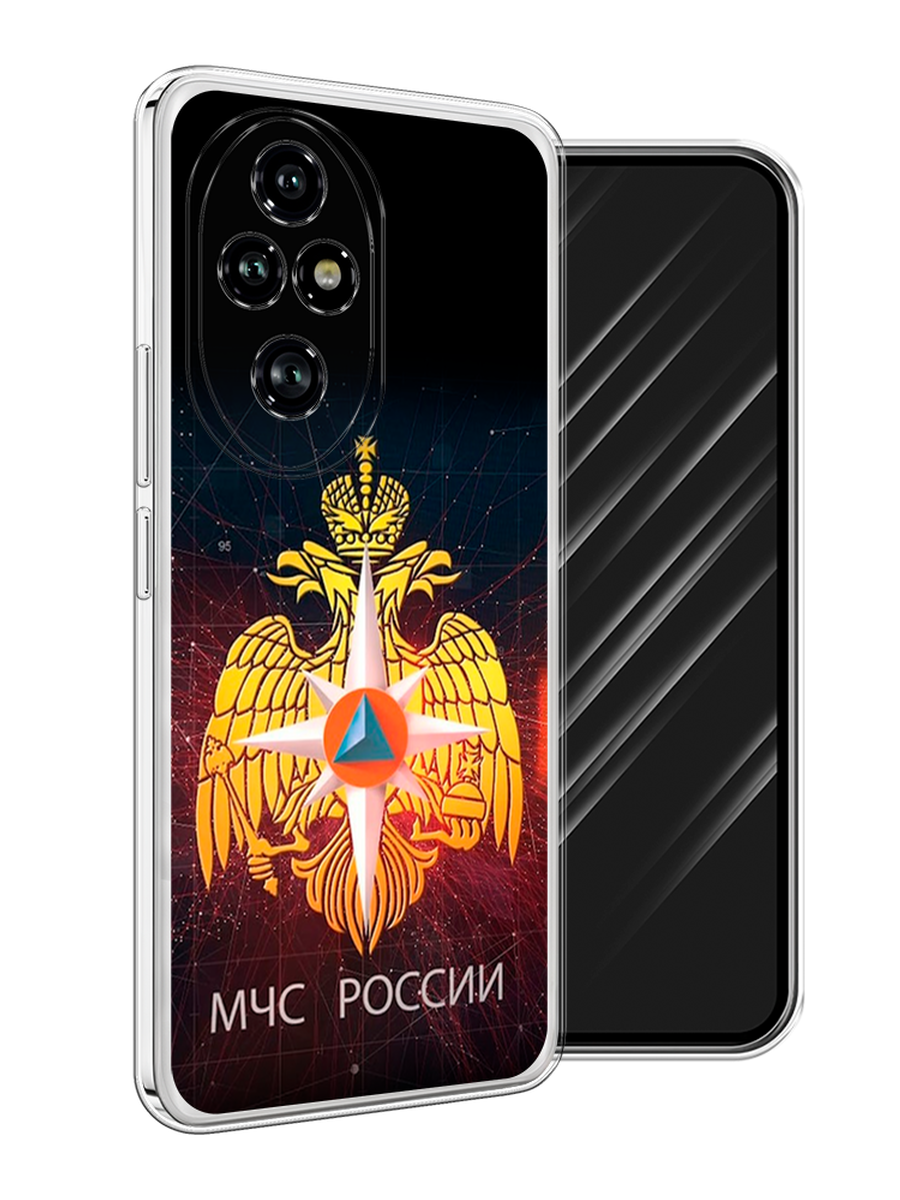

Чехол Awog на Honor 200 Pro "МЧС России", Черный;желтый;красный, 6124850-1