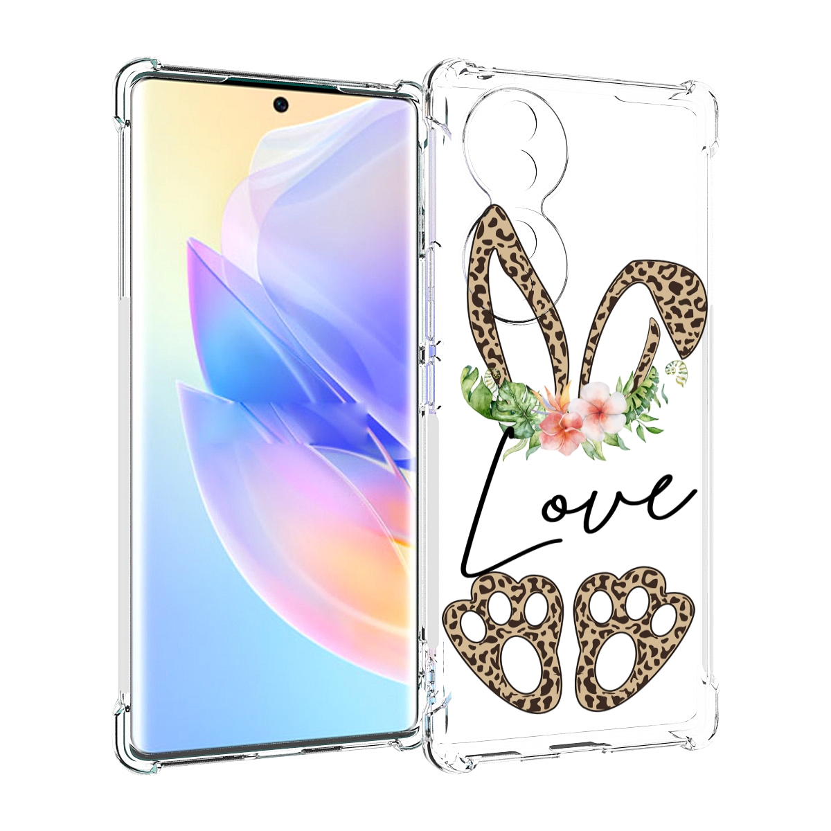 

Чехол MyPads золотые-лапки-и-ушки для Honor 70, Прозрачный, Tocco