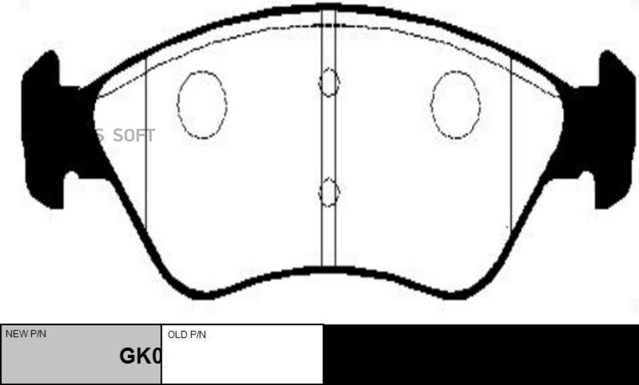 

Колодки Тормозные Дисковые Передние Kia Clarus 1.8i/2.0i 96-99 (Нов Арт Gk0514) Ckkk-8 CTR