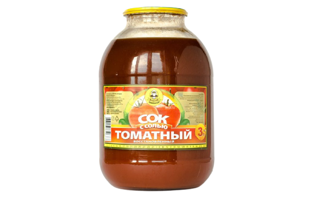 фото Сок капитан припасов томатный с солью восстановленный 3 л