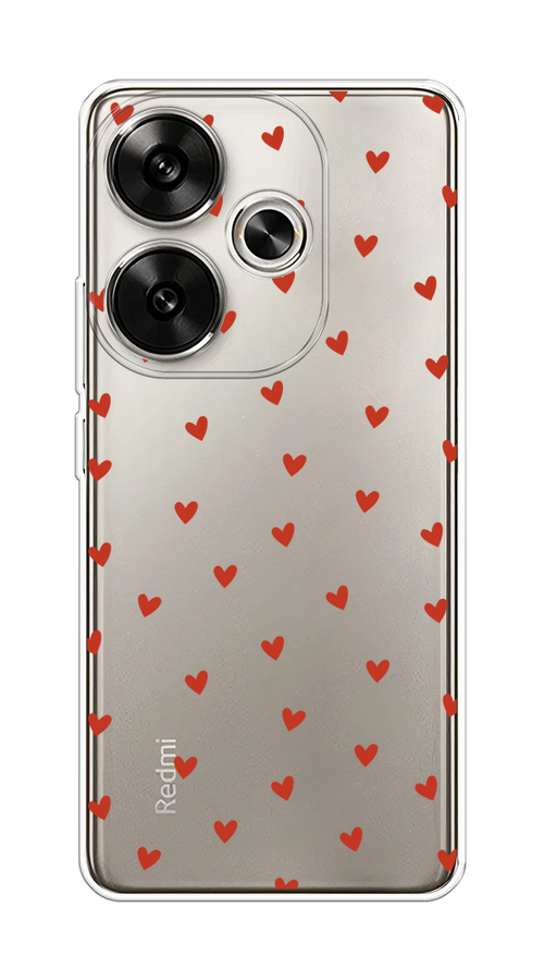

Чехол на Xiaomi Redmi Turbo 3 "Red hearts", Красный;прозрачный, 322150-1