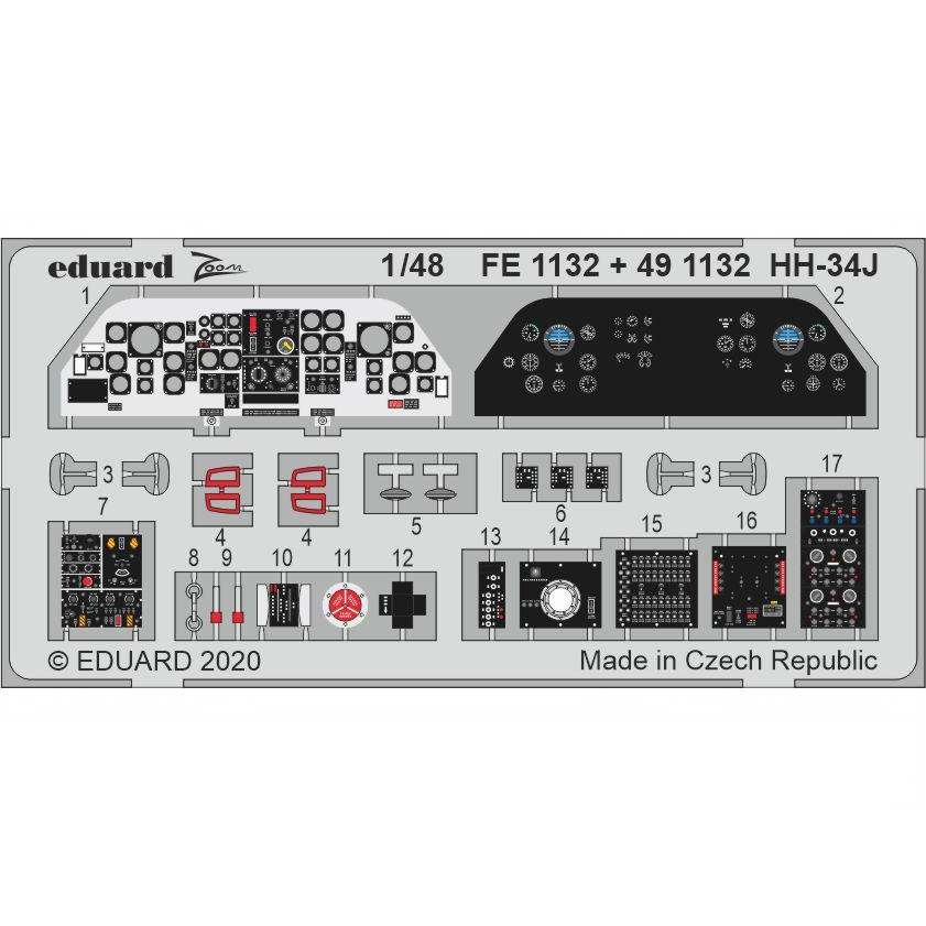 FE1132 Eduard 1/48 Фототравление для HH-34J