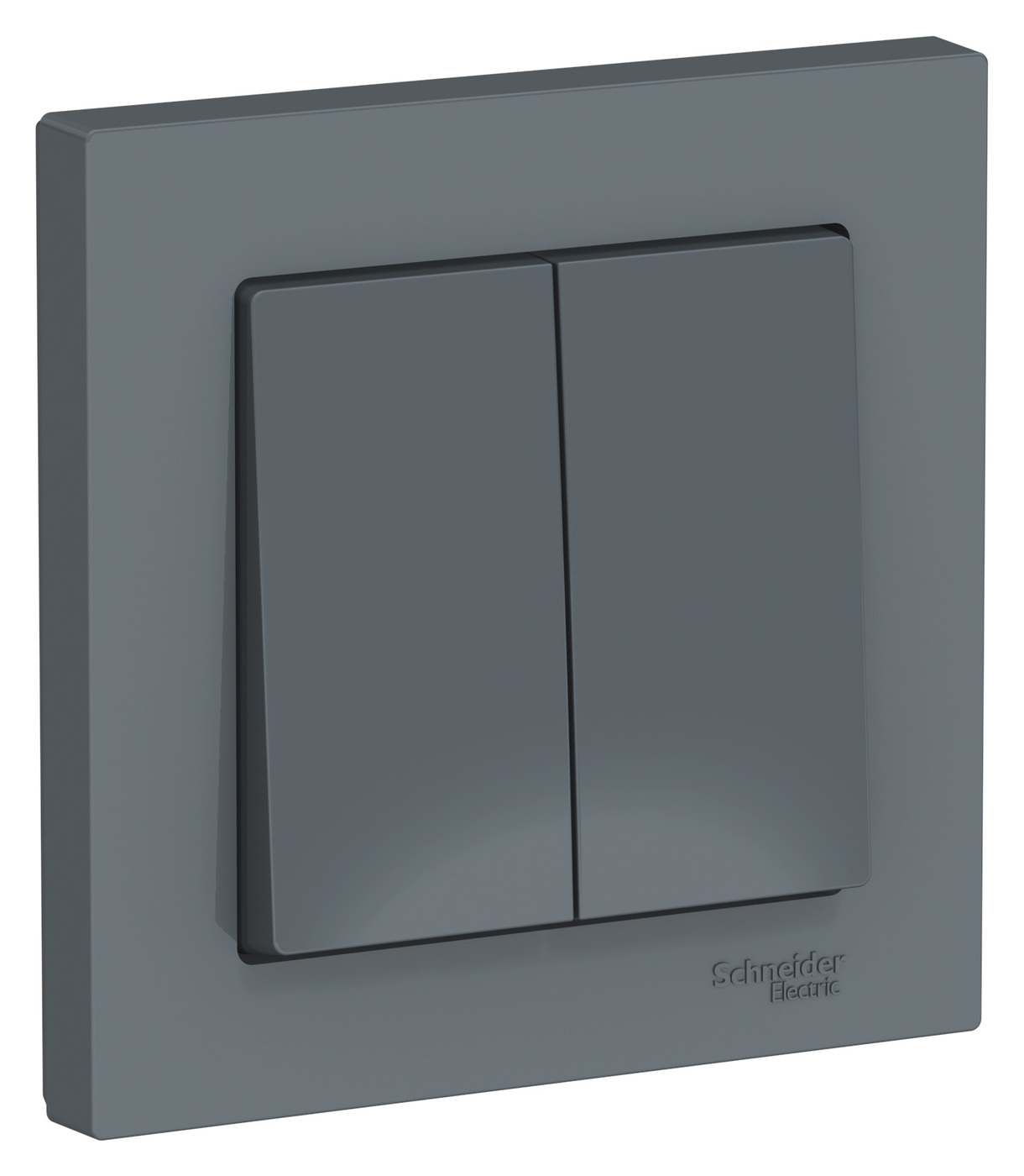 

Выключатель Schneider Electric 2-клавишный черный ATN000752.10 10 шт
