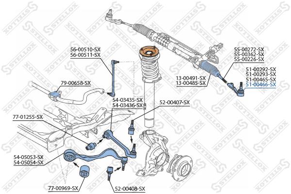 

Наконечник рулевой Stellox 5100466SX